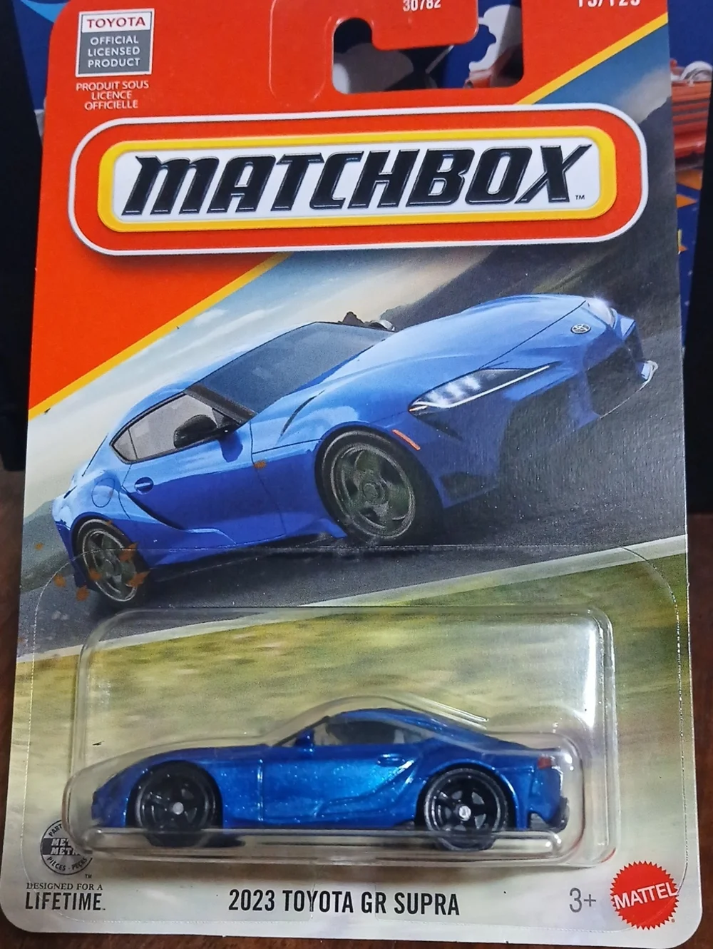 Matchbox 2023 Toyota GR Supra Toy Car - Metallic Blue